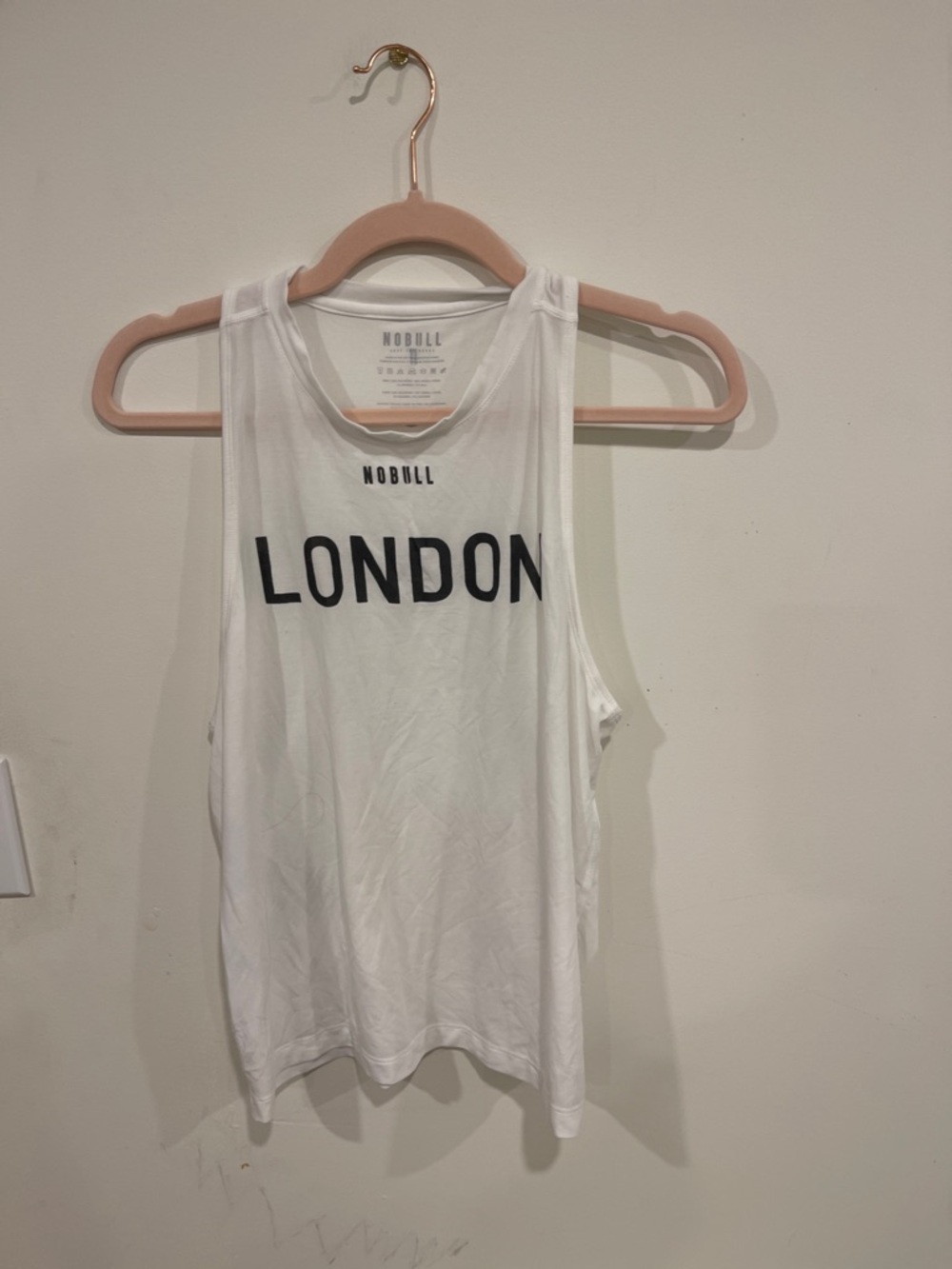 NOBULL White and Black LONDON Graphic Tank